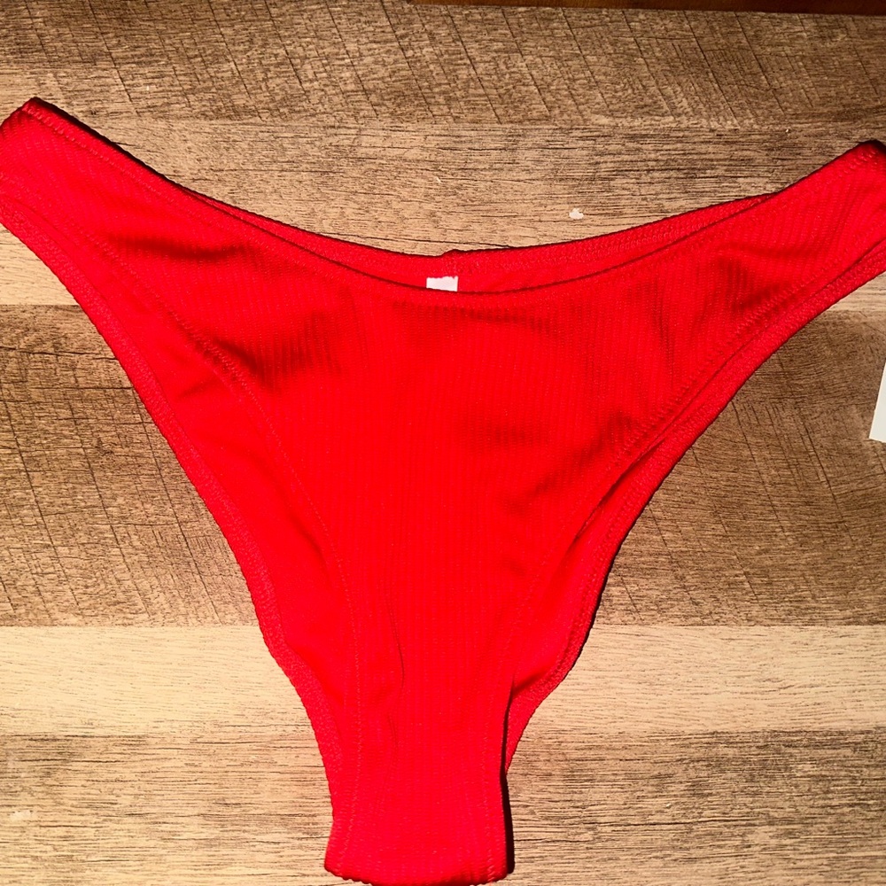 Express Red Hipster Bikini Bottom
